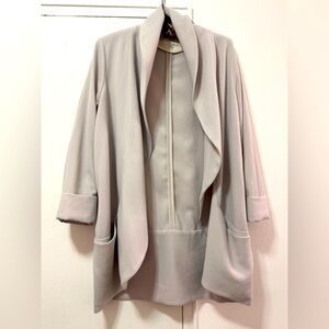 Aritzia Wilfred Chevalier light grey size 8 shawl collar blazer
